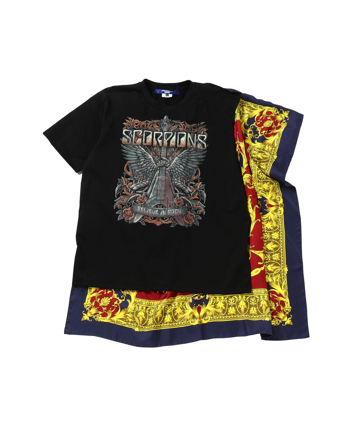 綿度詰天竺プリントSCORPIONS×シルクスカーフTシャツ
