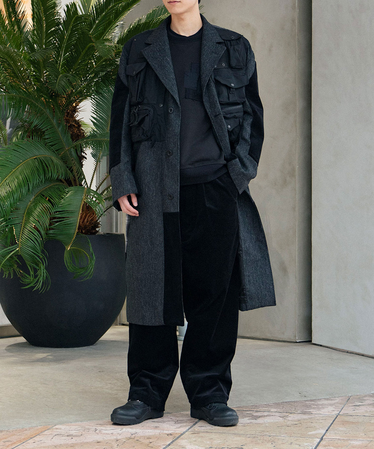 ウールツイードx綿フランネルチェックxエステルオックス Filson Wネーム