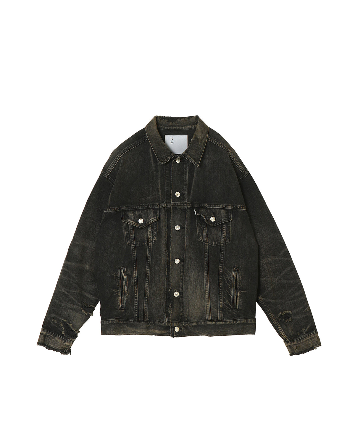 綿デニム製品加工 New Manual Wネーム