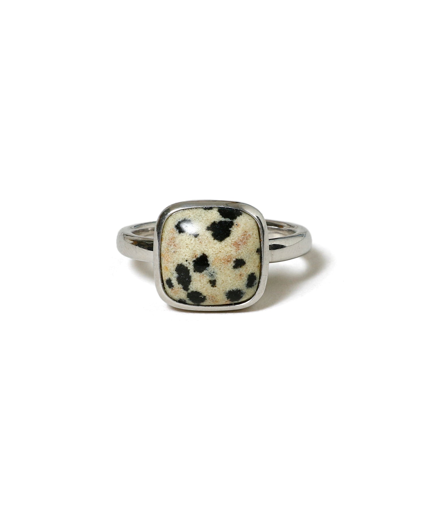 プリーク(PREEK)｜Square Cabochon Dalmatian Stone Ring｜公式通販