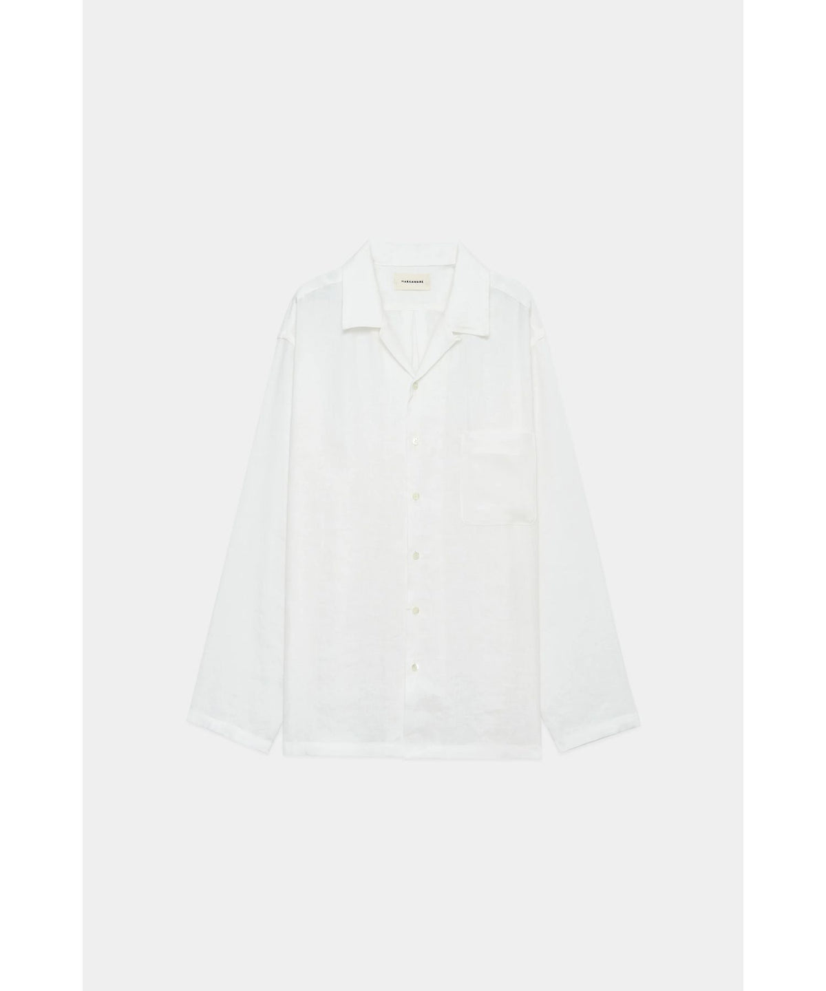 Hemp Shirting Open Collar Shirt L/S