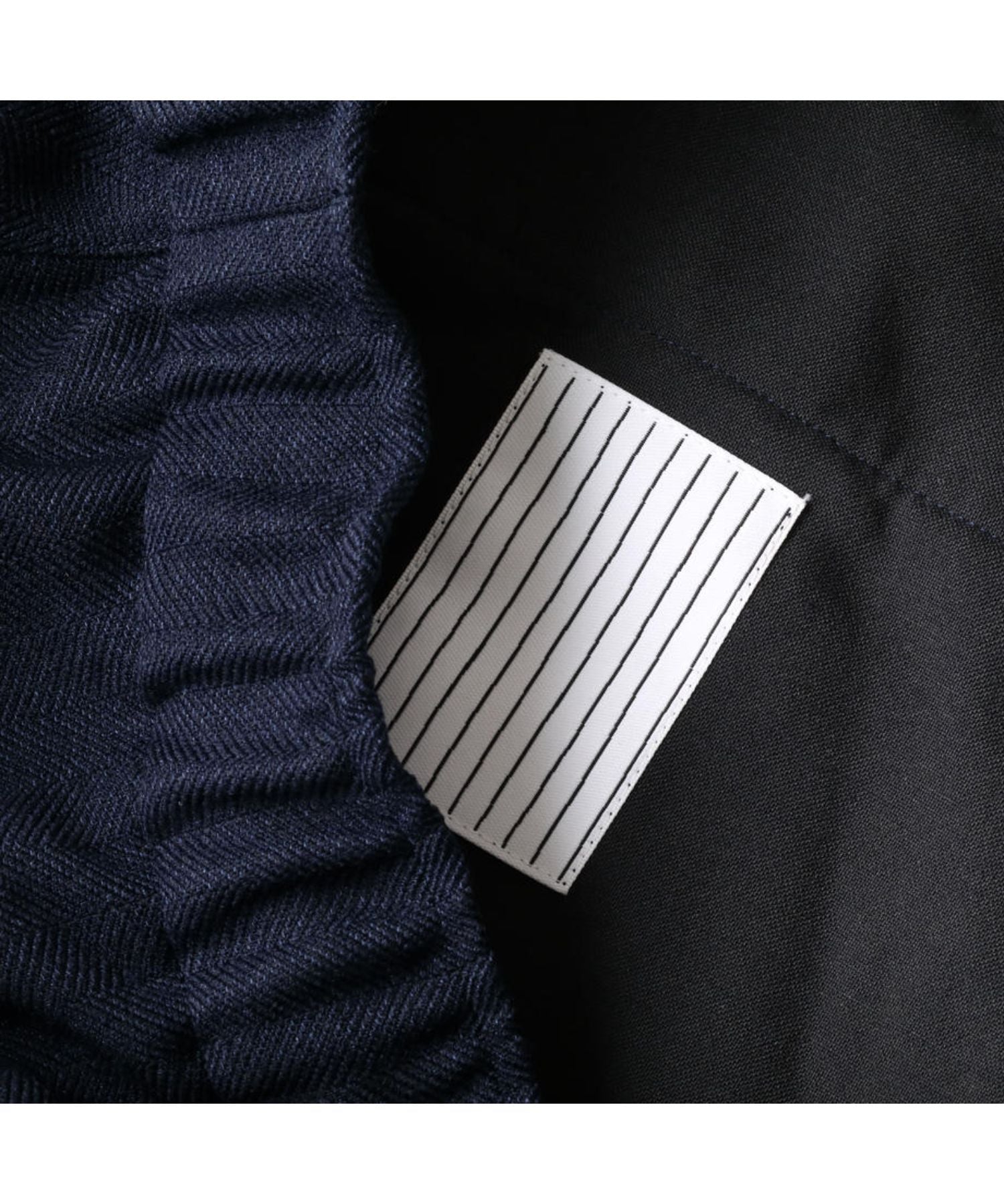 Wide Tapered Easy Pants (Woolherringbone)