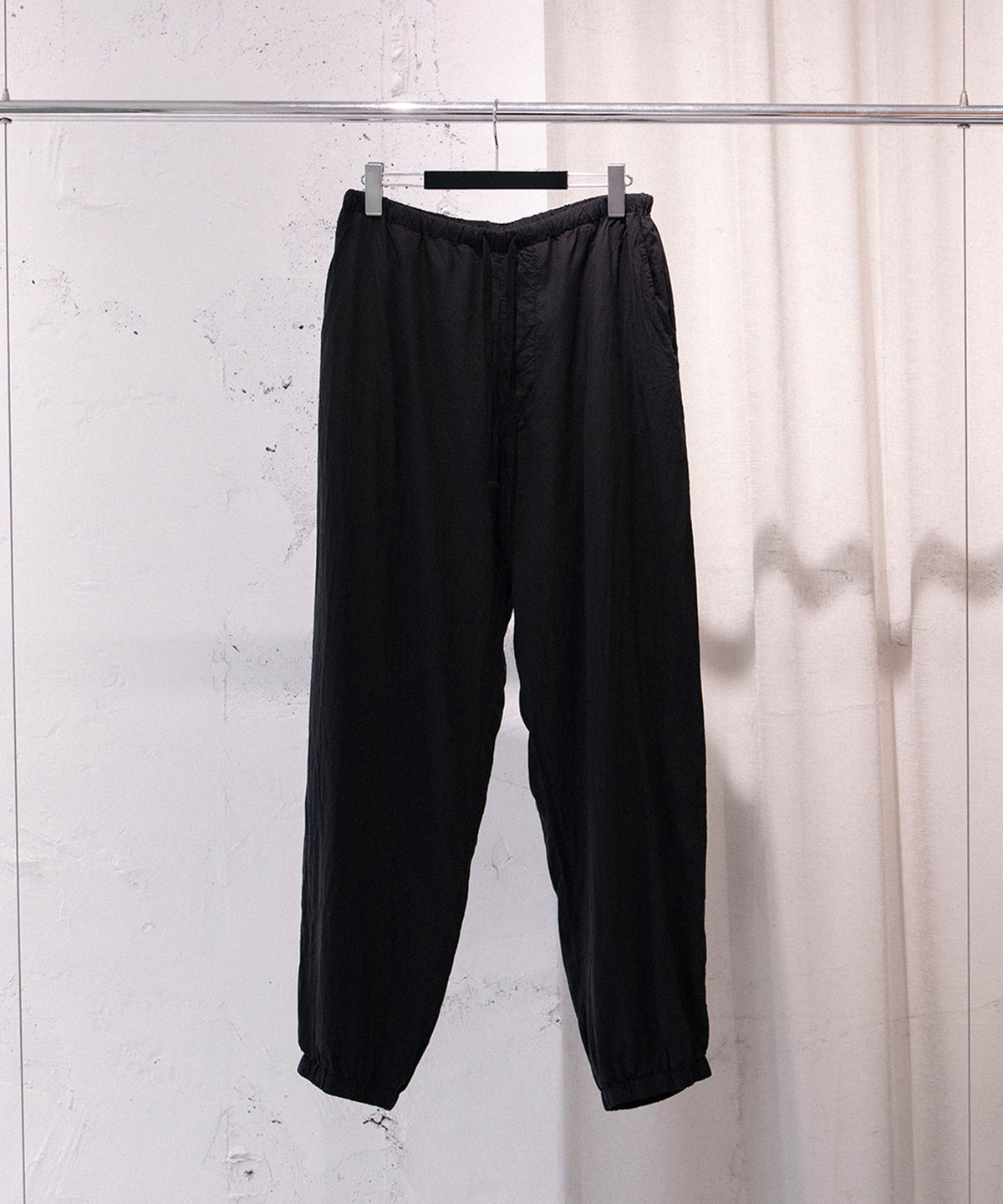 シルク製品染 ドローストリングパンツ