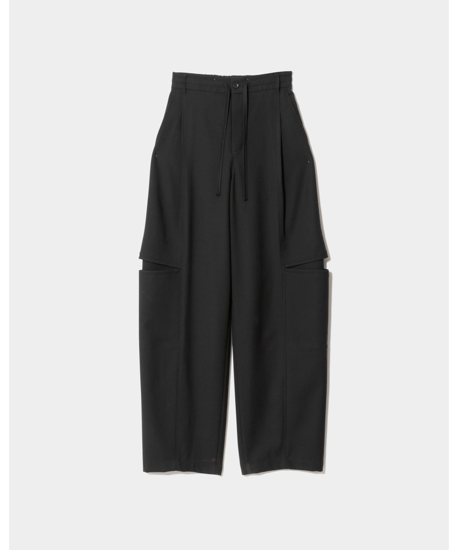 worsted doeskin trompe loeil pants