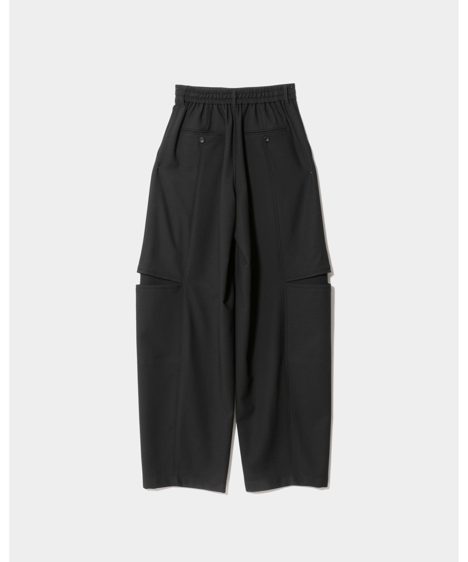 worsted doeskin trompe loeil pants