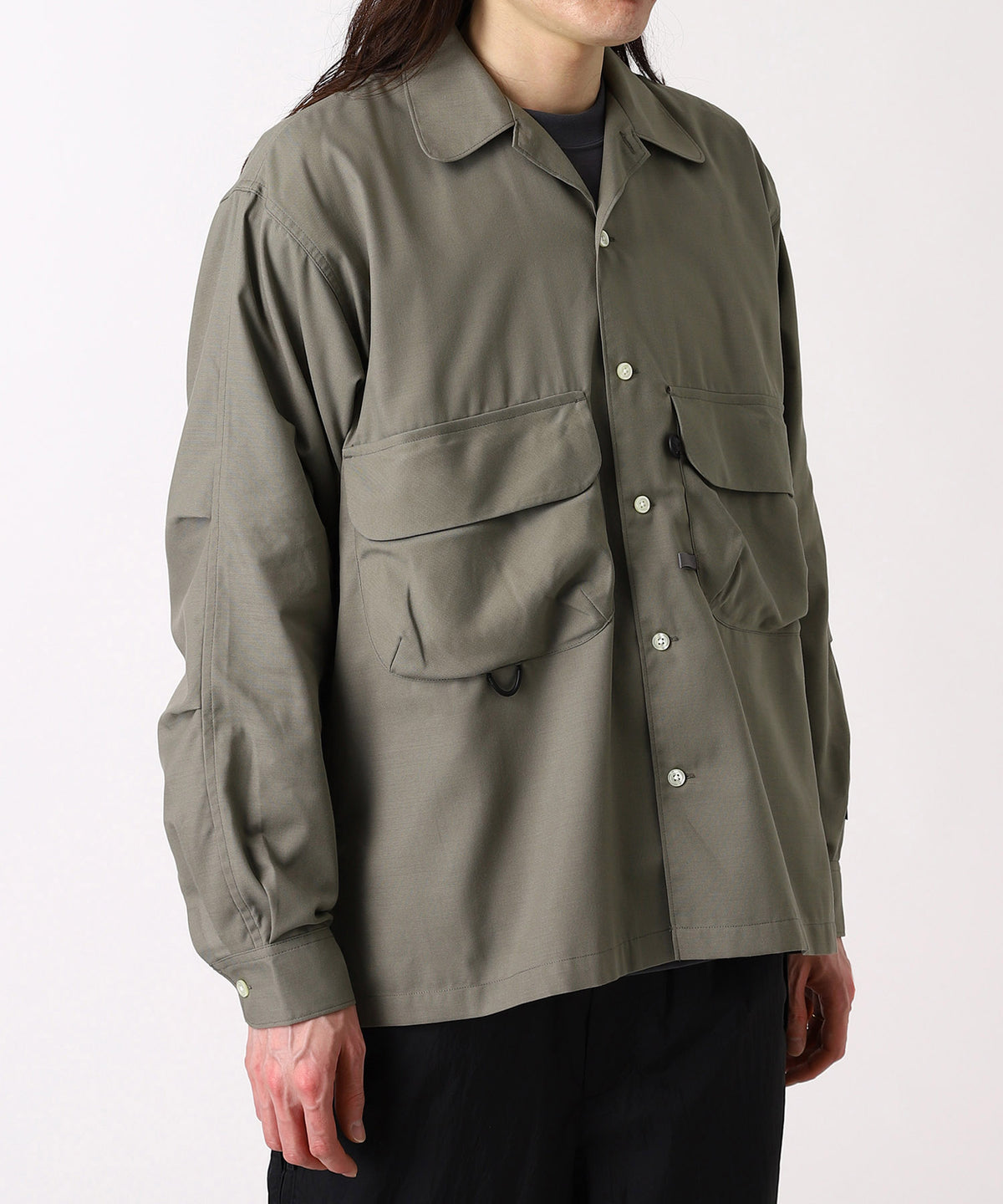 TECH SPORTS OPEN COLLAR SHIRT L/S