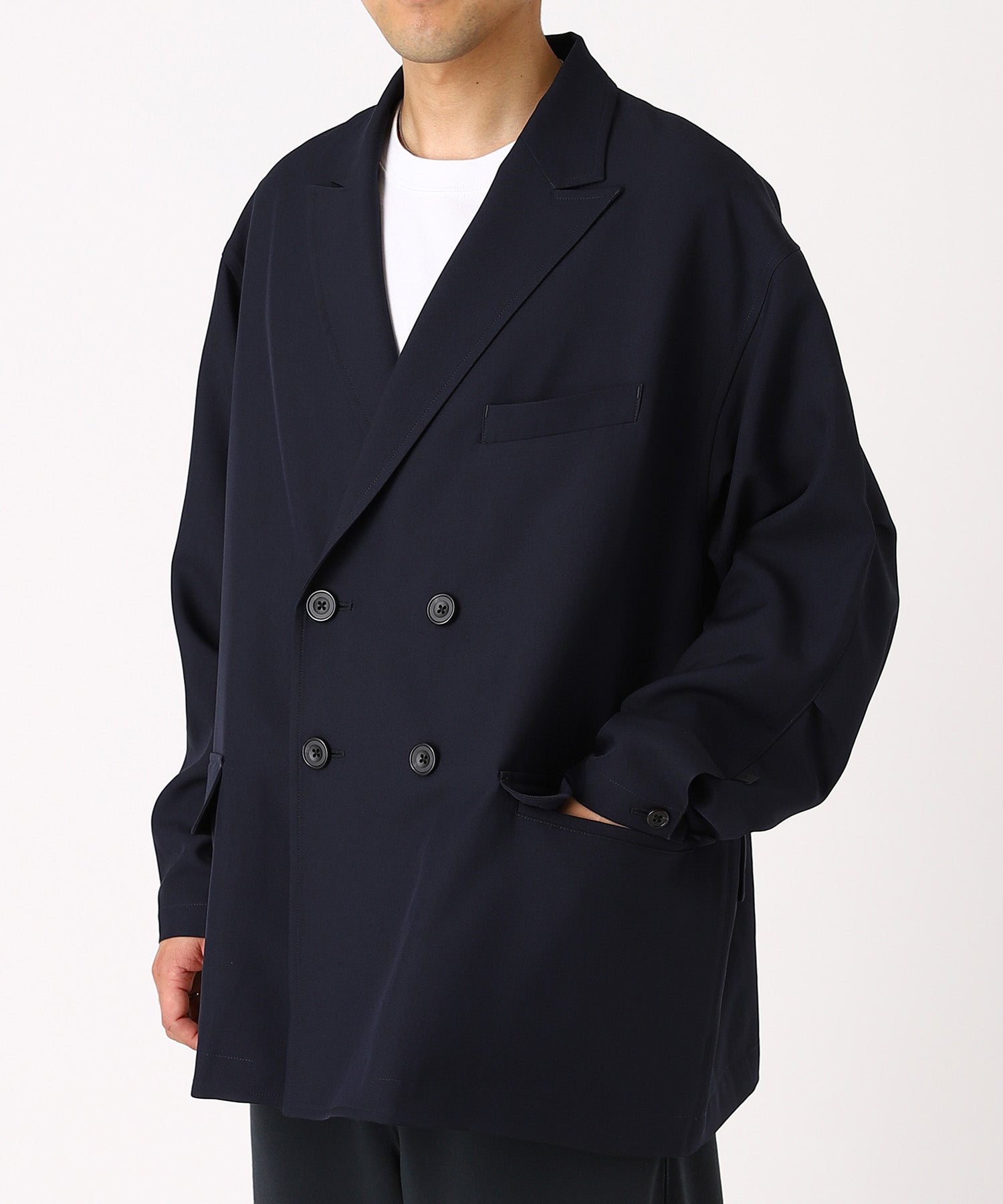 TECH DOUBLE-BREASTED JACKET - DAIWA PIER39 (ダイワピア39) - outer