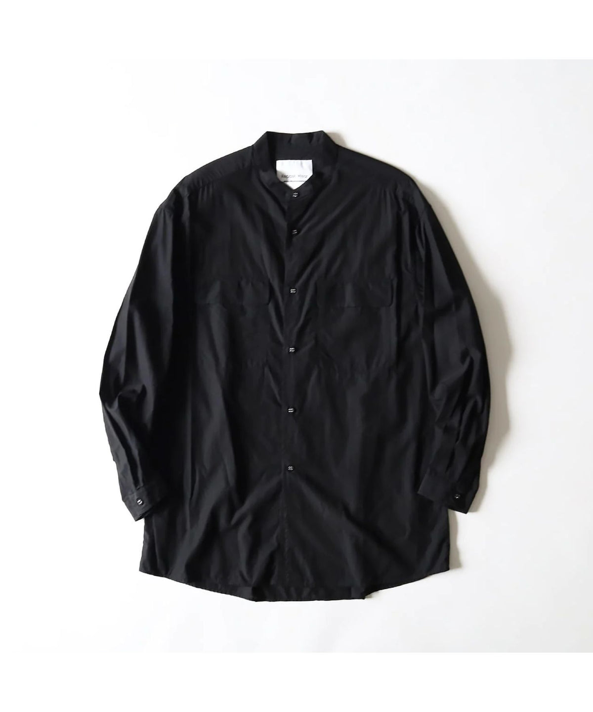 Band Collar Long Sleeve Shirt
