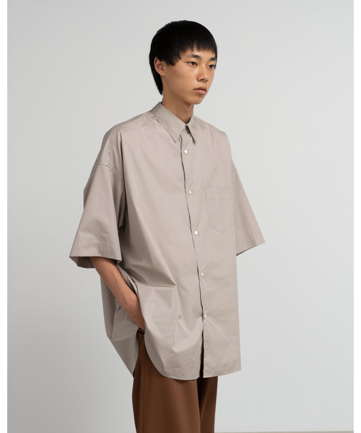 ALUMO for GP S/S Oversized Regular Collar Shirt