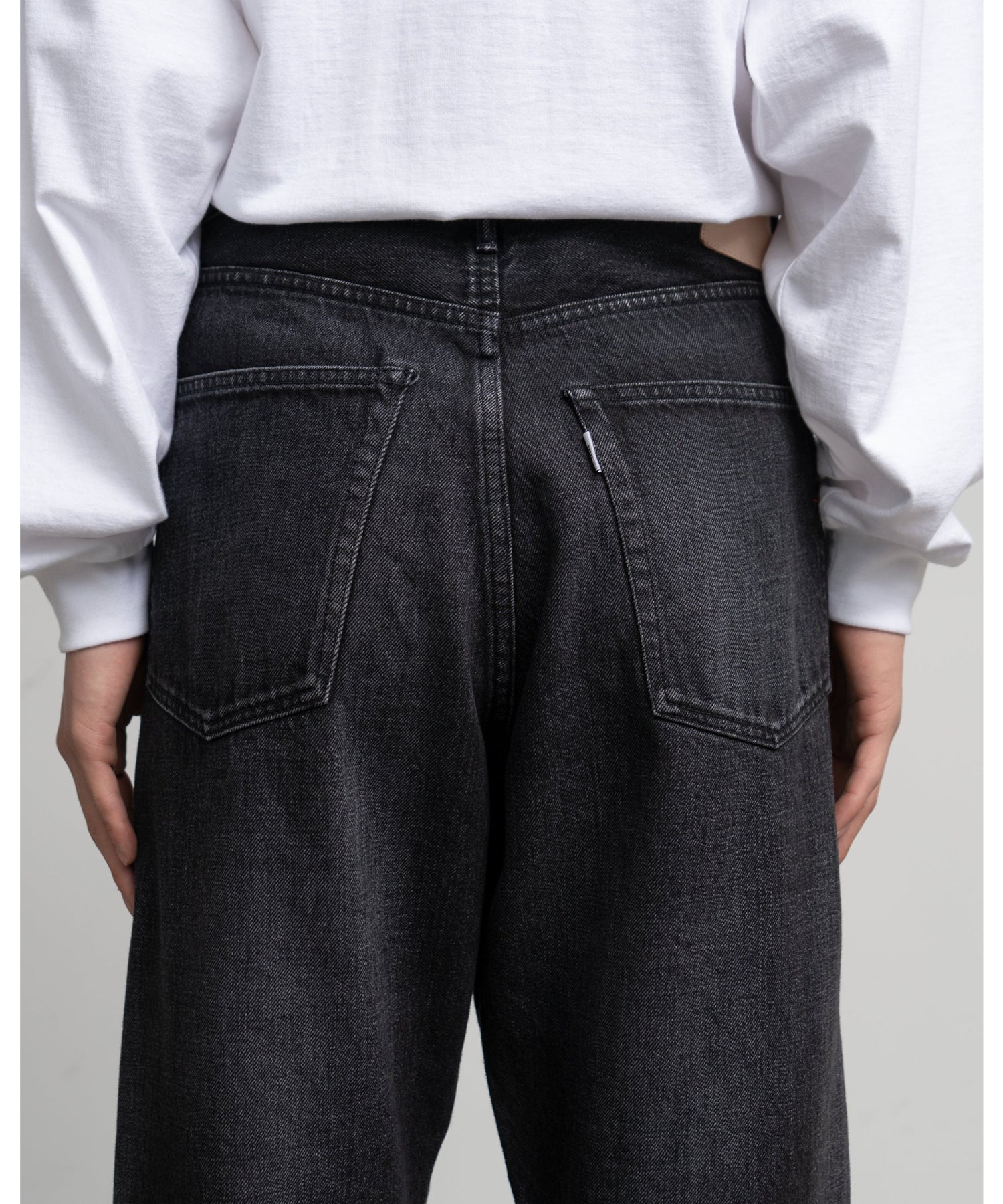Selvage Denim Five Pocket Wide Straight Pants