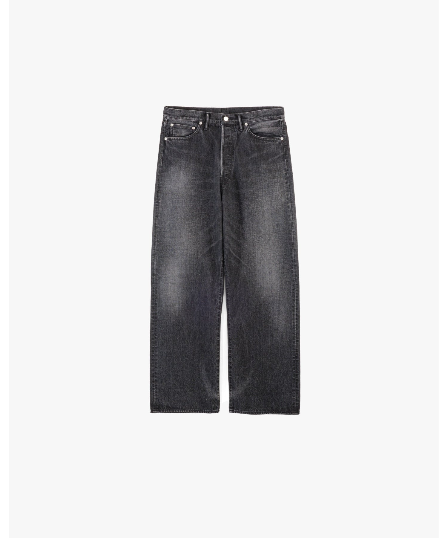 Selvage Denim Five Pocket Wide Straight Pants
