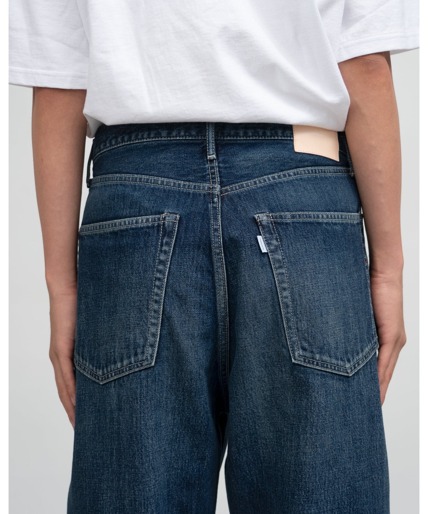 Selvage Denim Five Pocket Wide Straight Pants