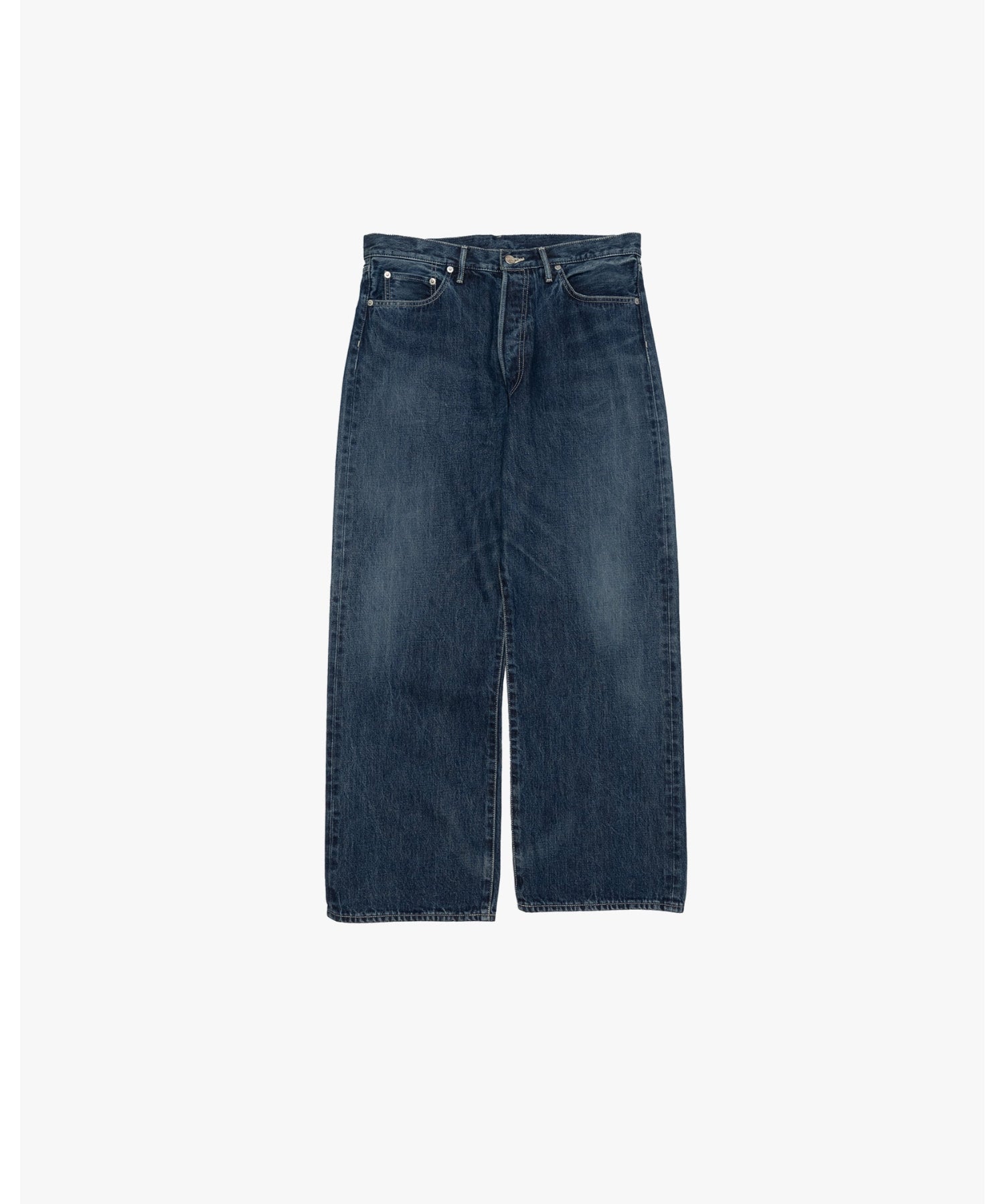 Selvage Denim Five Pocket Wide Straight Pants