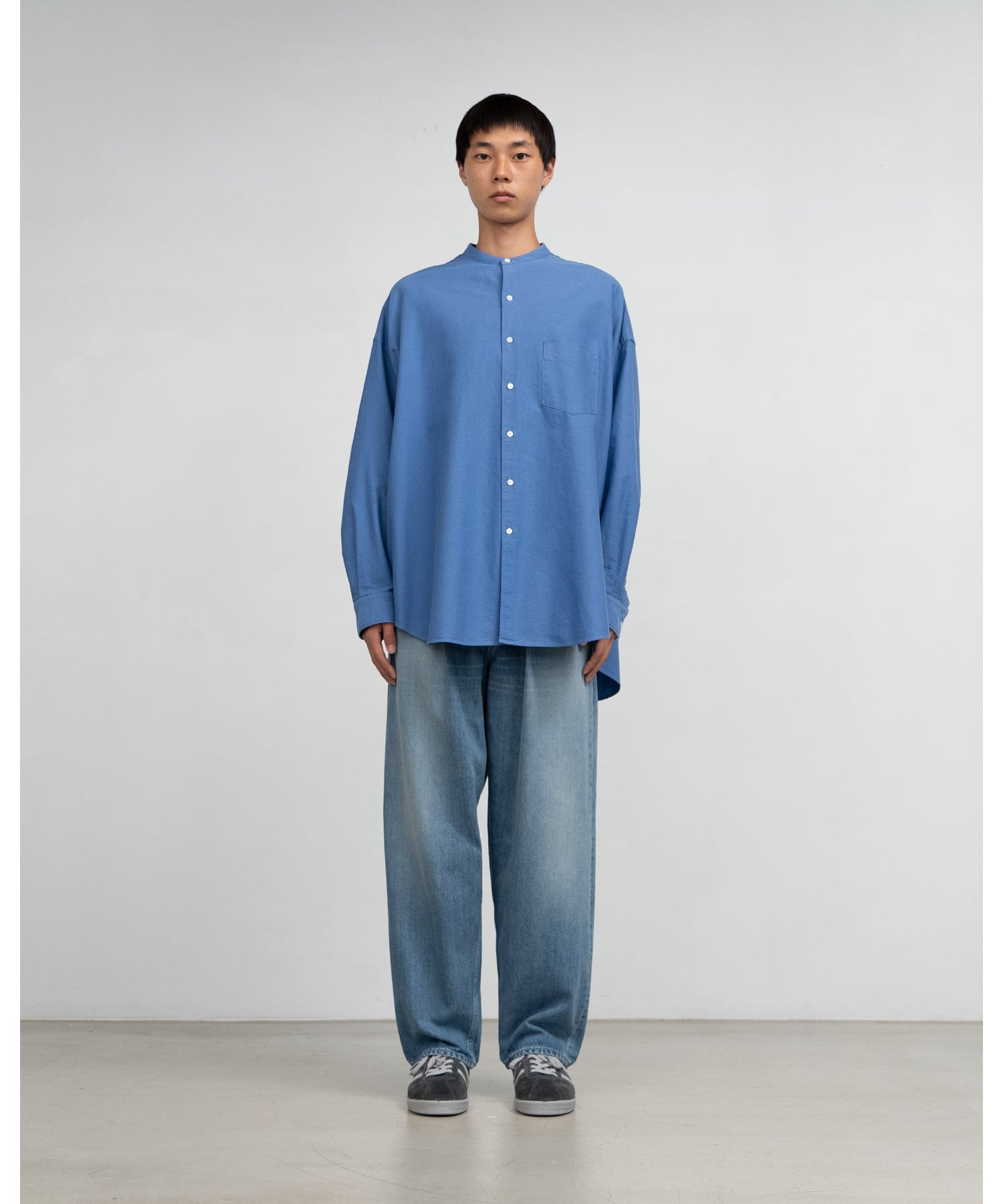 Selvage Denim Two Tuck Pants -LIGHT FADE-