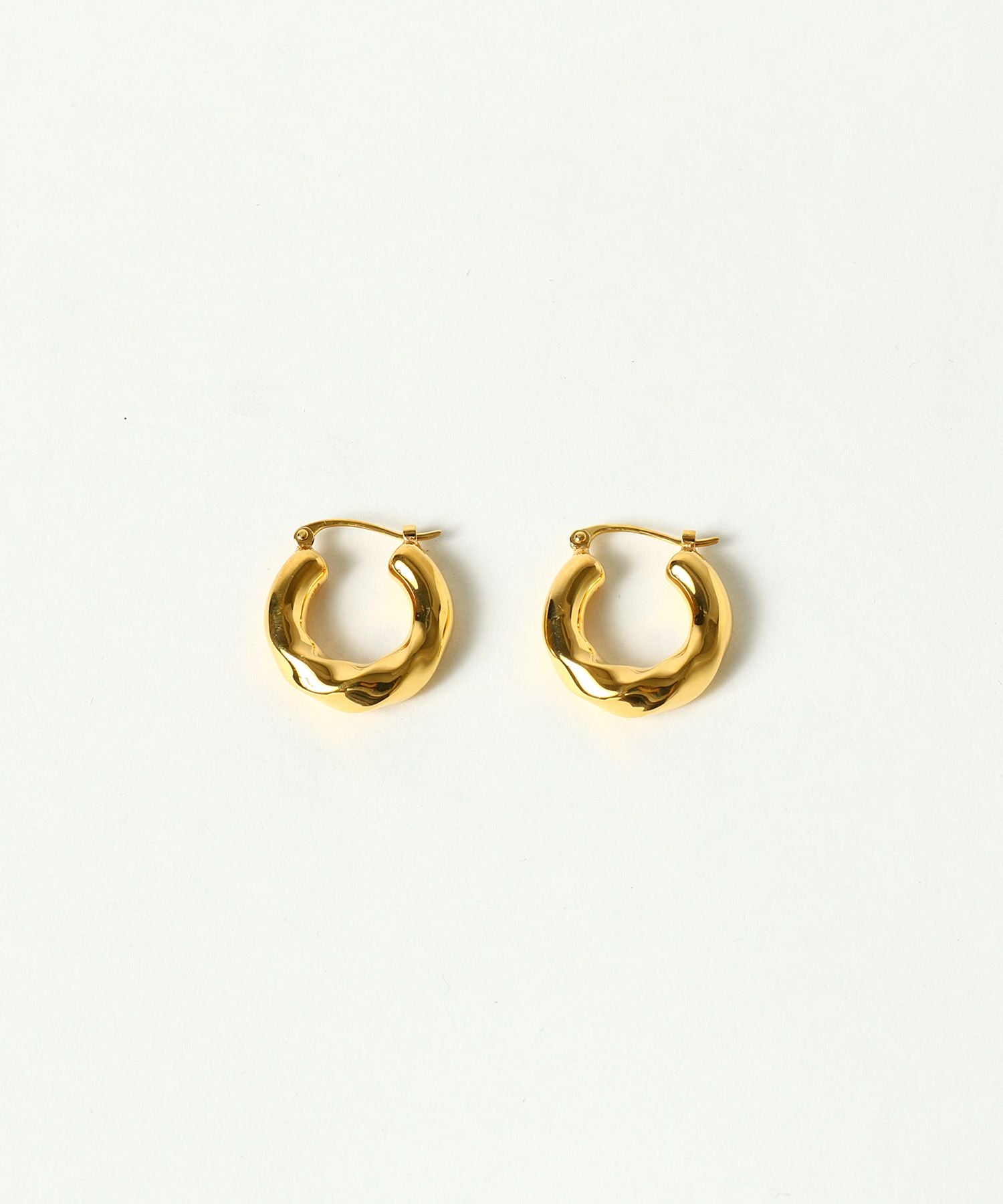 TWIST SMALL HOOP EARRINGS
