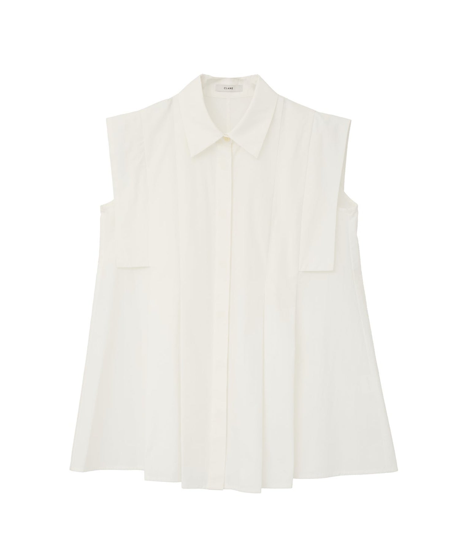 PANELL PLEAT SQUARE SLEEVE SHIRTS - CLANE (クラネ) - tops