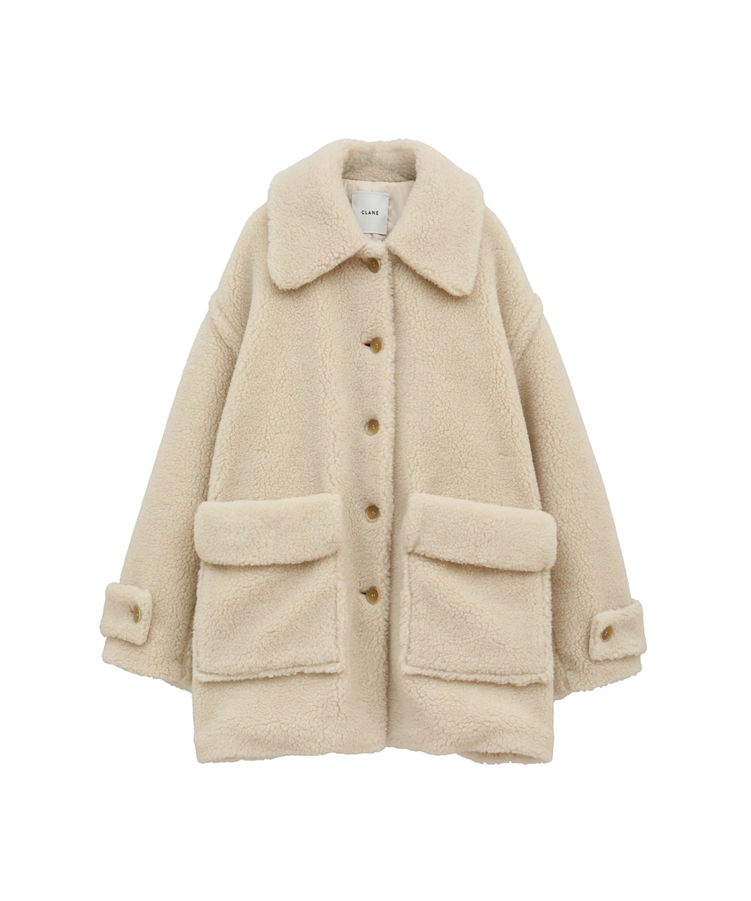 RIDGE POCKET BOA OVER COAT - CLANE (クラネ) - outer
