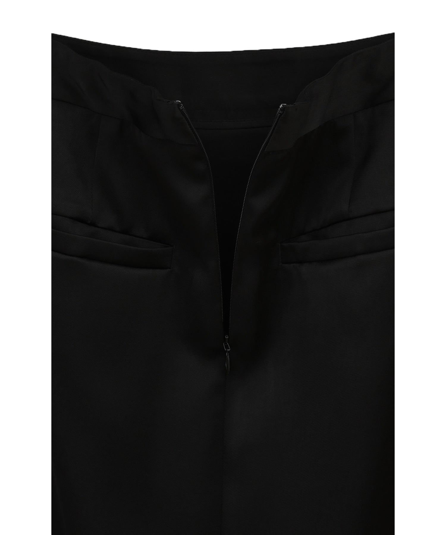 2WAY ADJUST SATIN STRAIGHT SKIRT