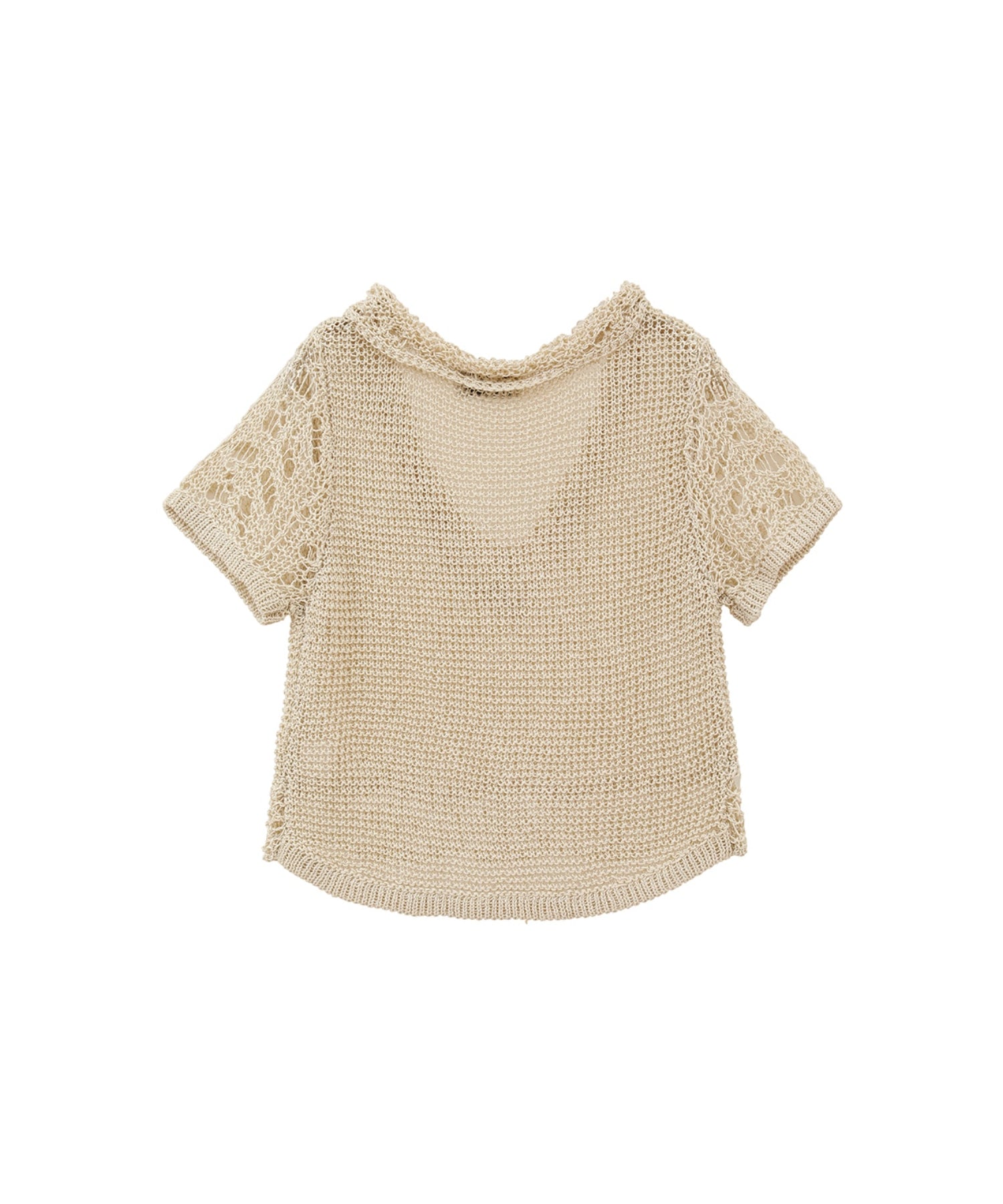 CROPPED CROCHET KNIT TOPS