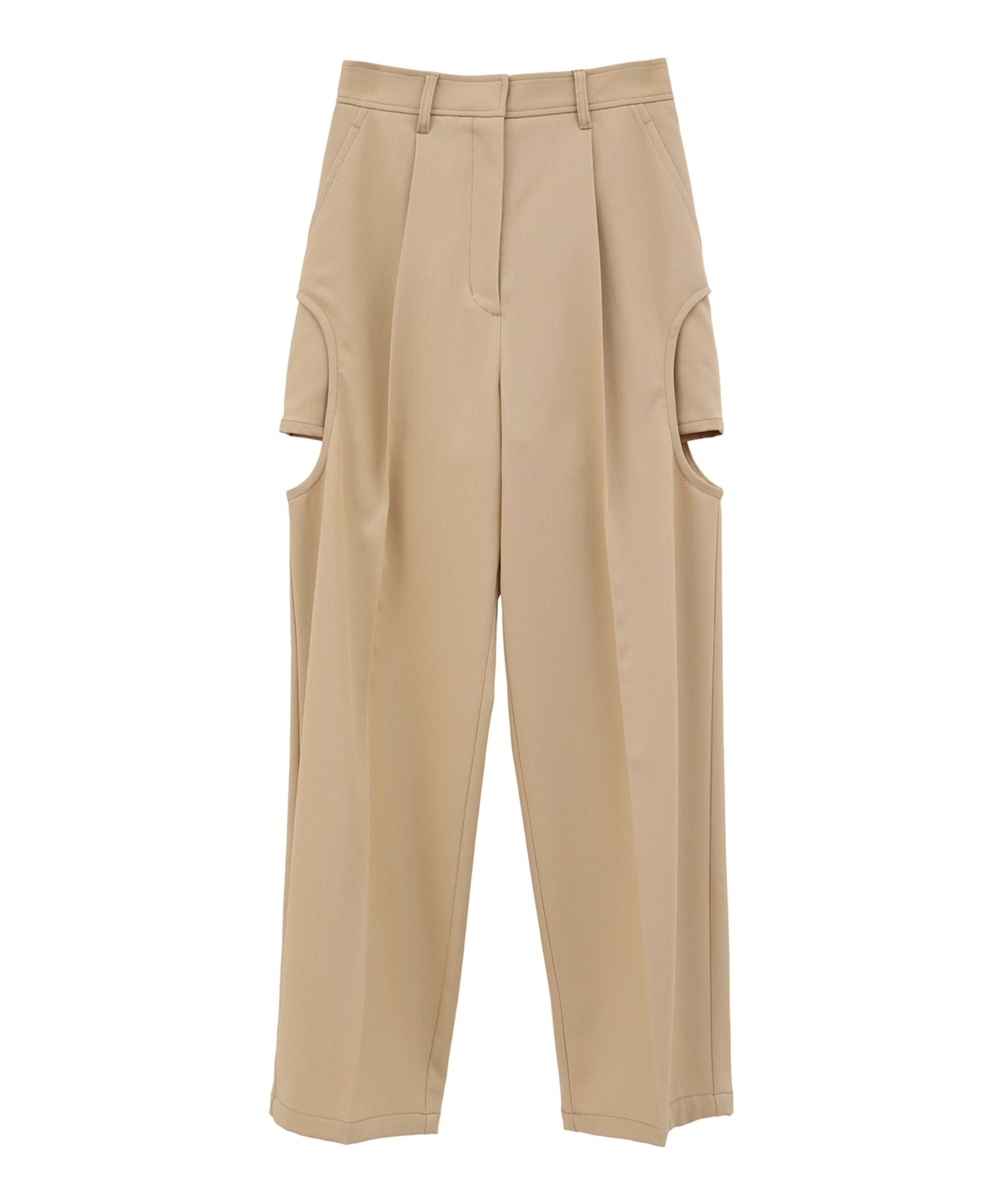 SIDE CIRCLE CUT PANTS