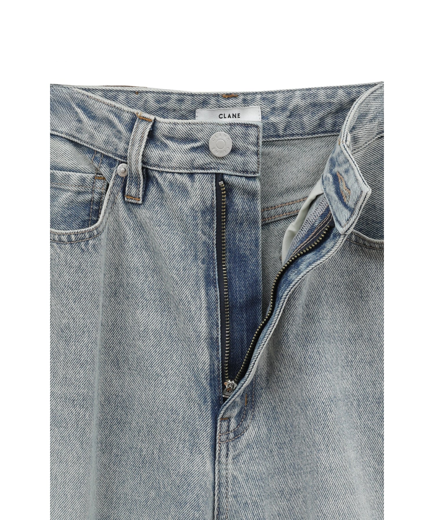 SLASH CUT DENIM PANTS