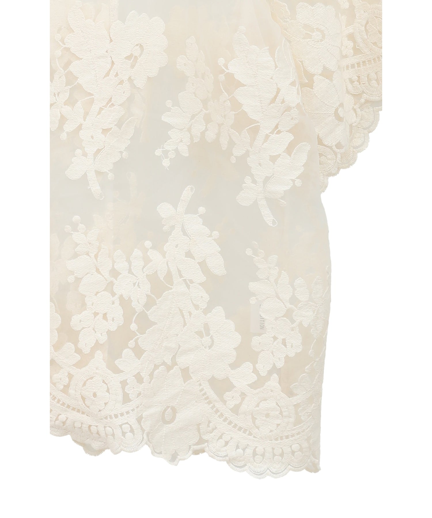 SHEER FLOWER LACE SHIRTS
