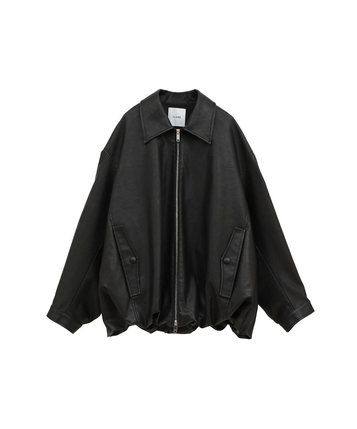 FAKE LEATHER BALLOON JACKET