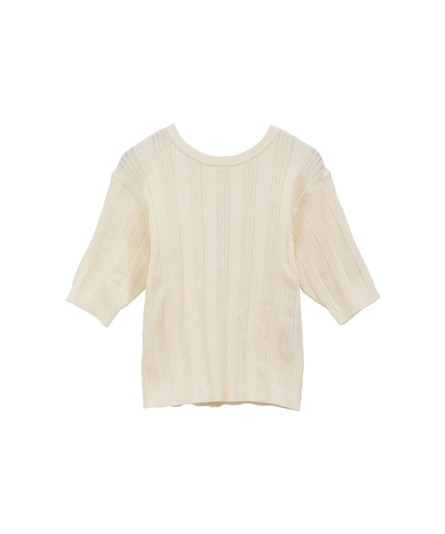 W FACE RIB KNIT CARDIGAN