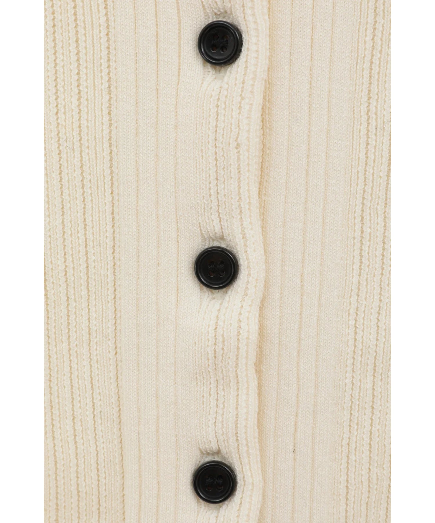 W FACE RIB KNIT CARDIGAN