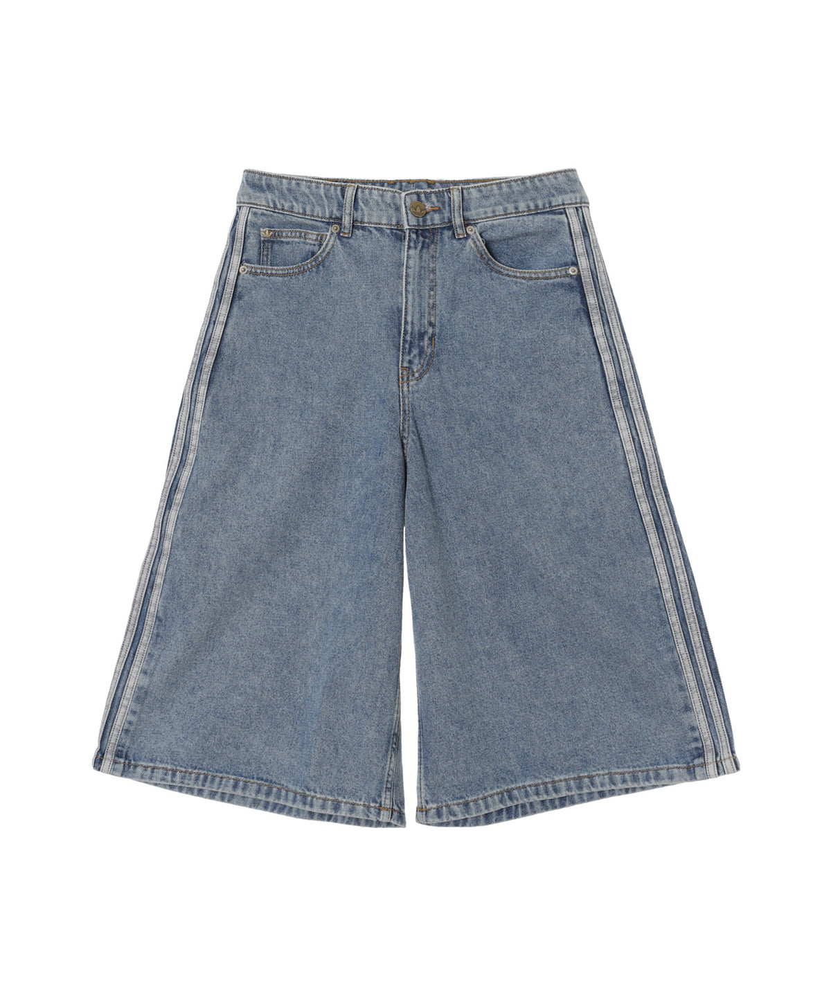 MID RISE DENIM JORTS