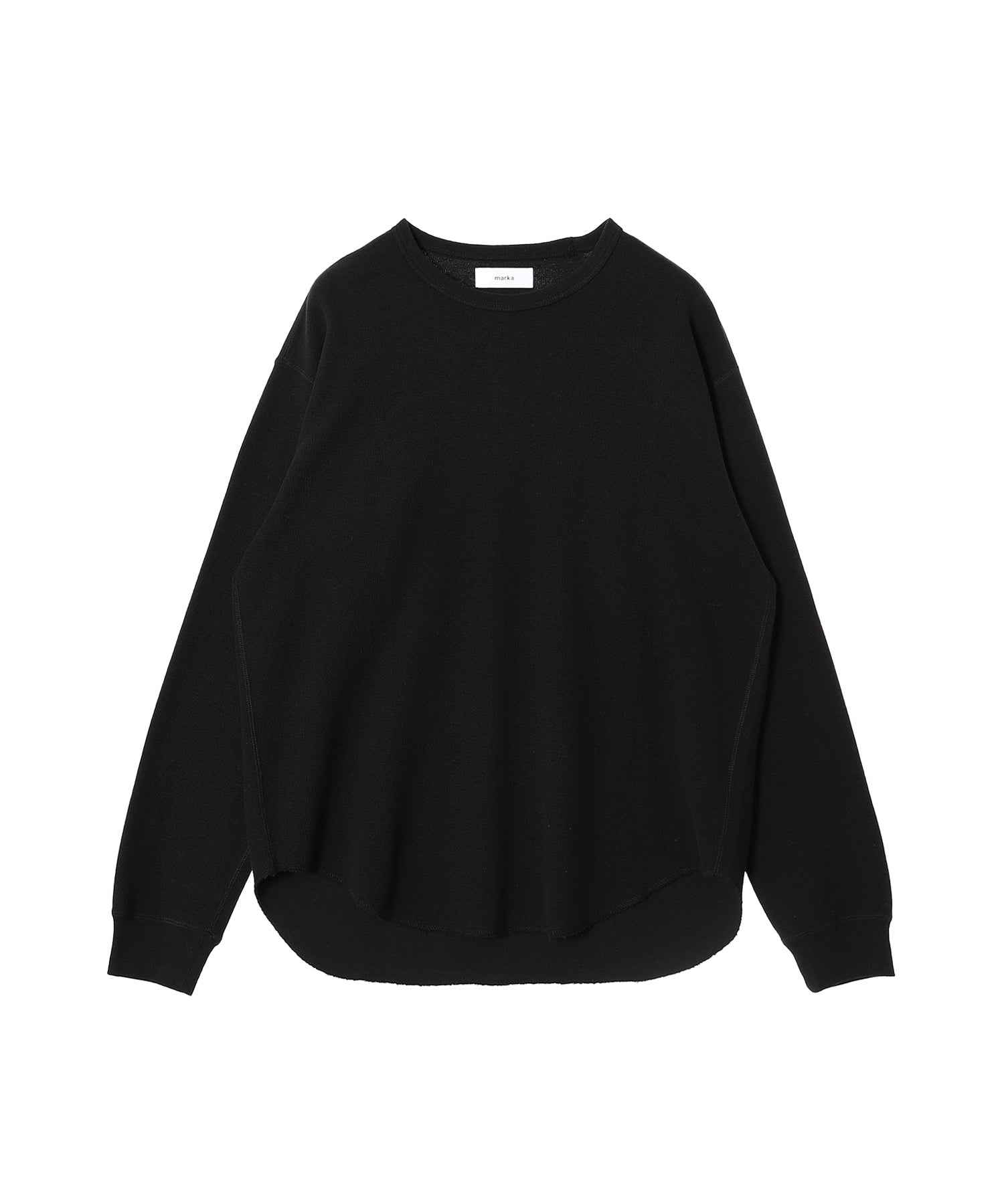 Organic Cotton Hemp Mesh Knit Crew Neck L/S Tee - marka (マーカ