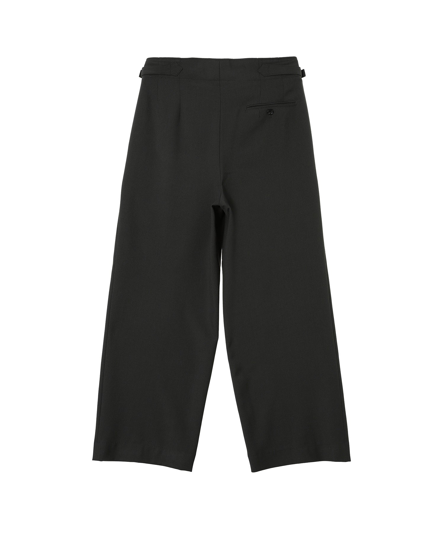 Recycled Polyester Non-Mulesed Wool Gabardine Two Tuck Military 