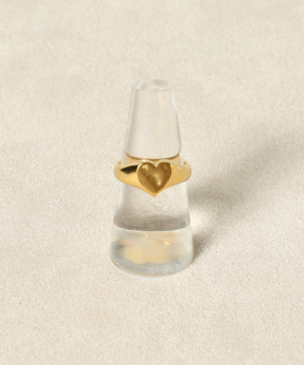 ハートシグネットリング GD