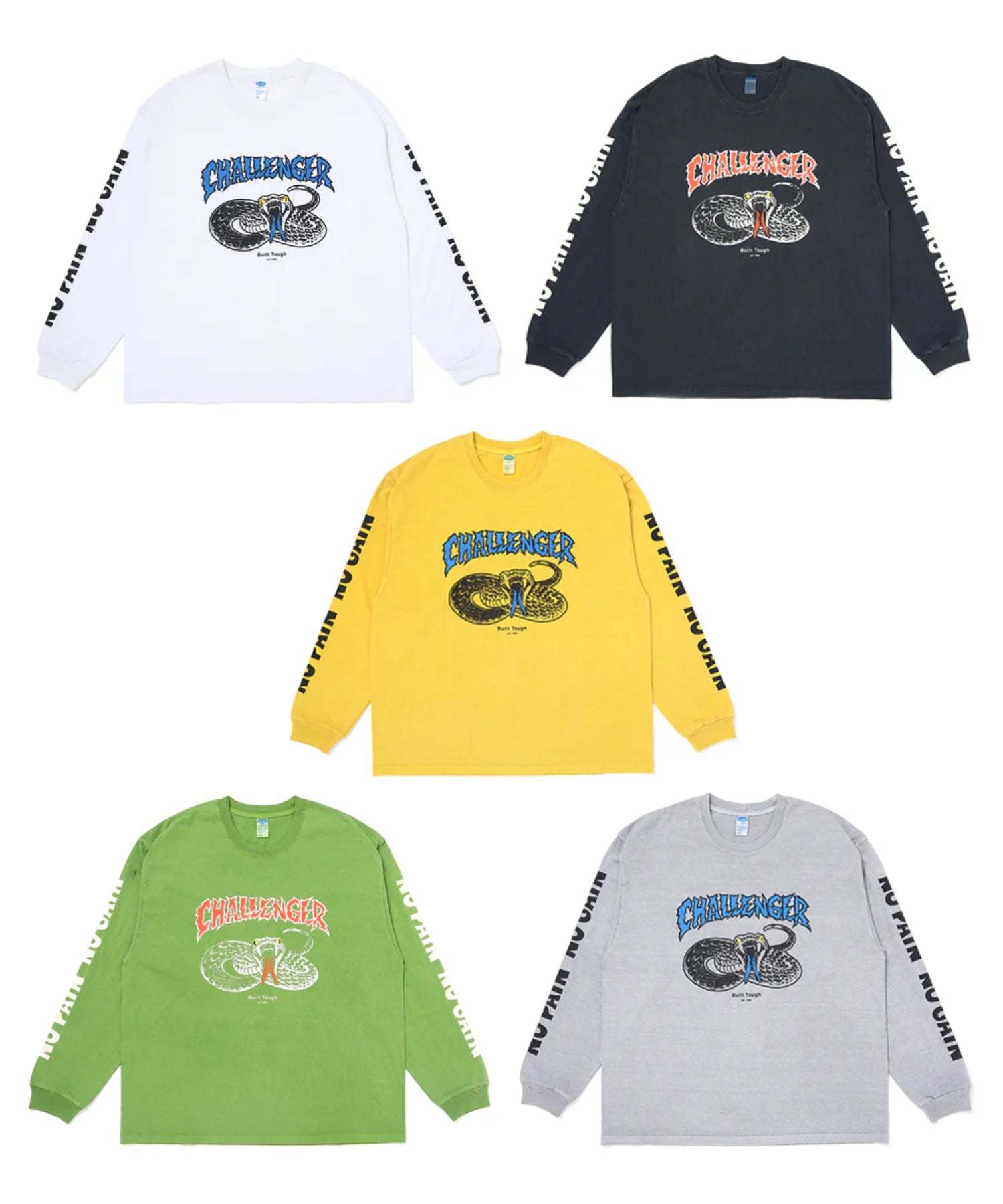 L/S PIGMENT SNAKE TEE - CHALLENGER (チャレンジャー) - tops