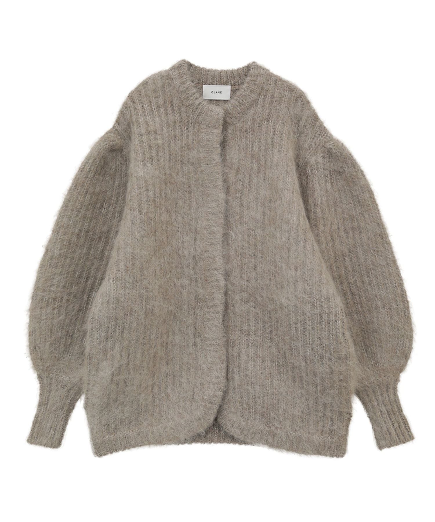 Color Mohair Shaggy Cardigan