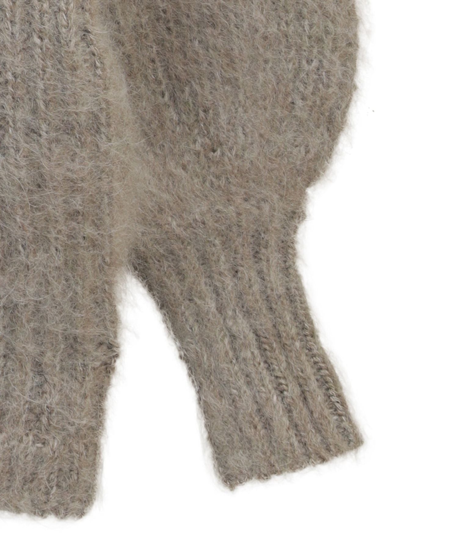 Color Mohair Shaggy Cardigan