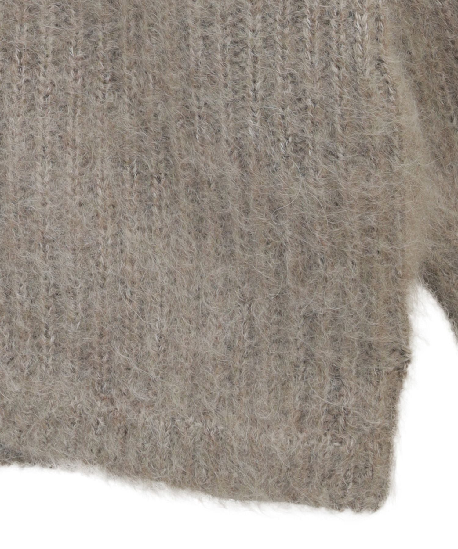 Color Mohair Shaggy Cardigan