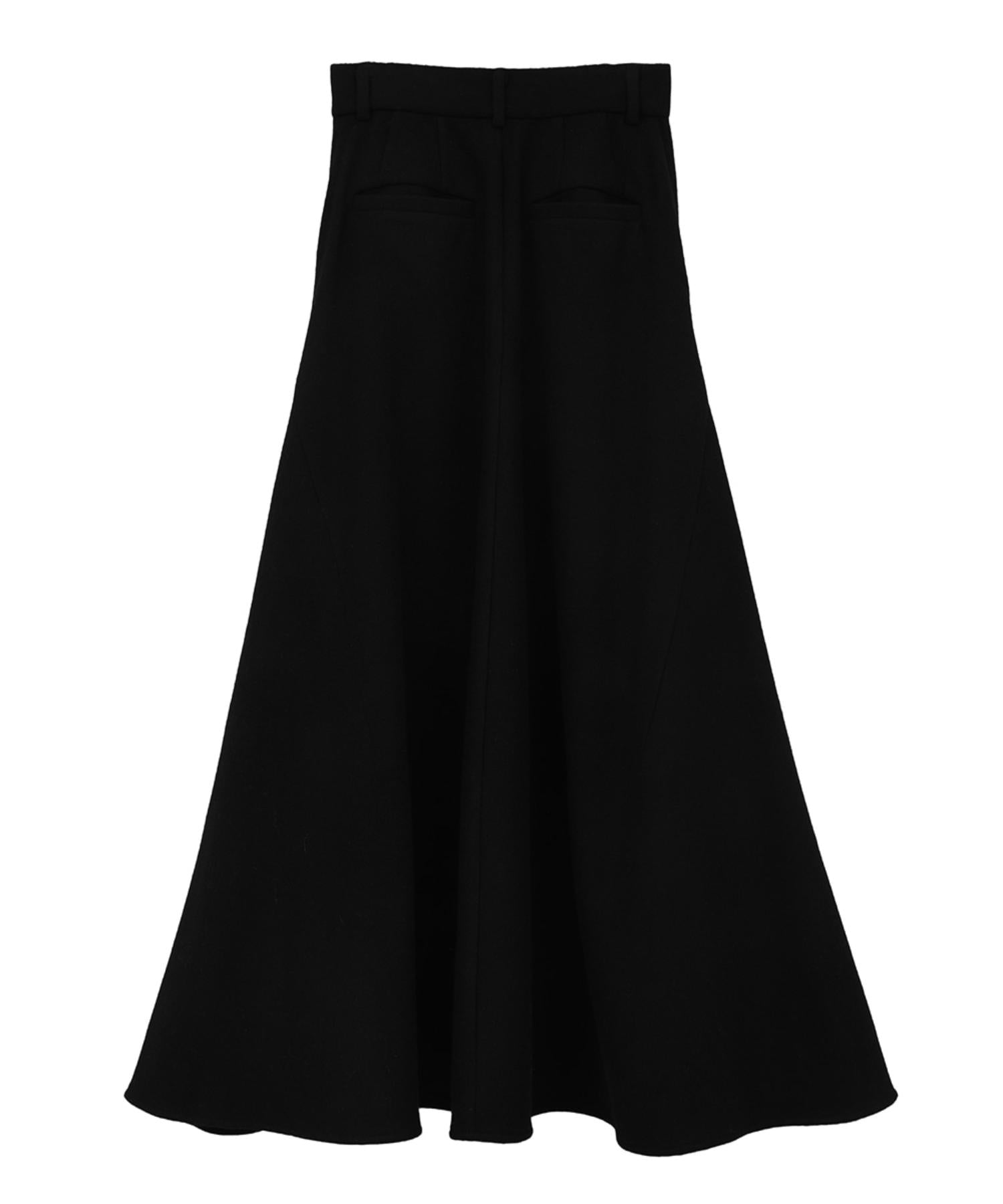 Wool Volume Flare Skirt