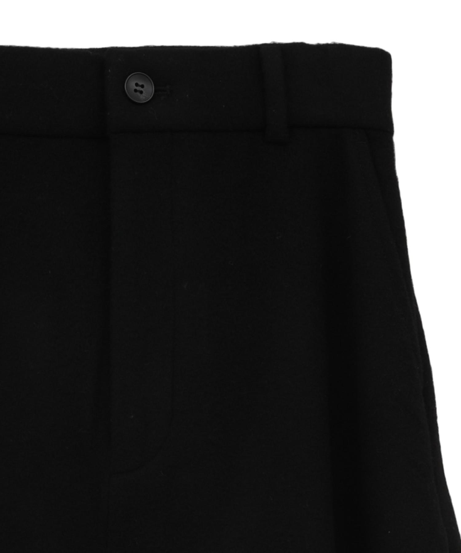 Wool Volume Flare Skirt