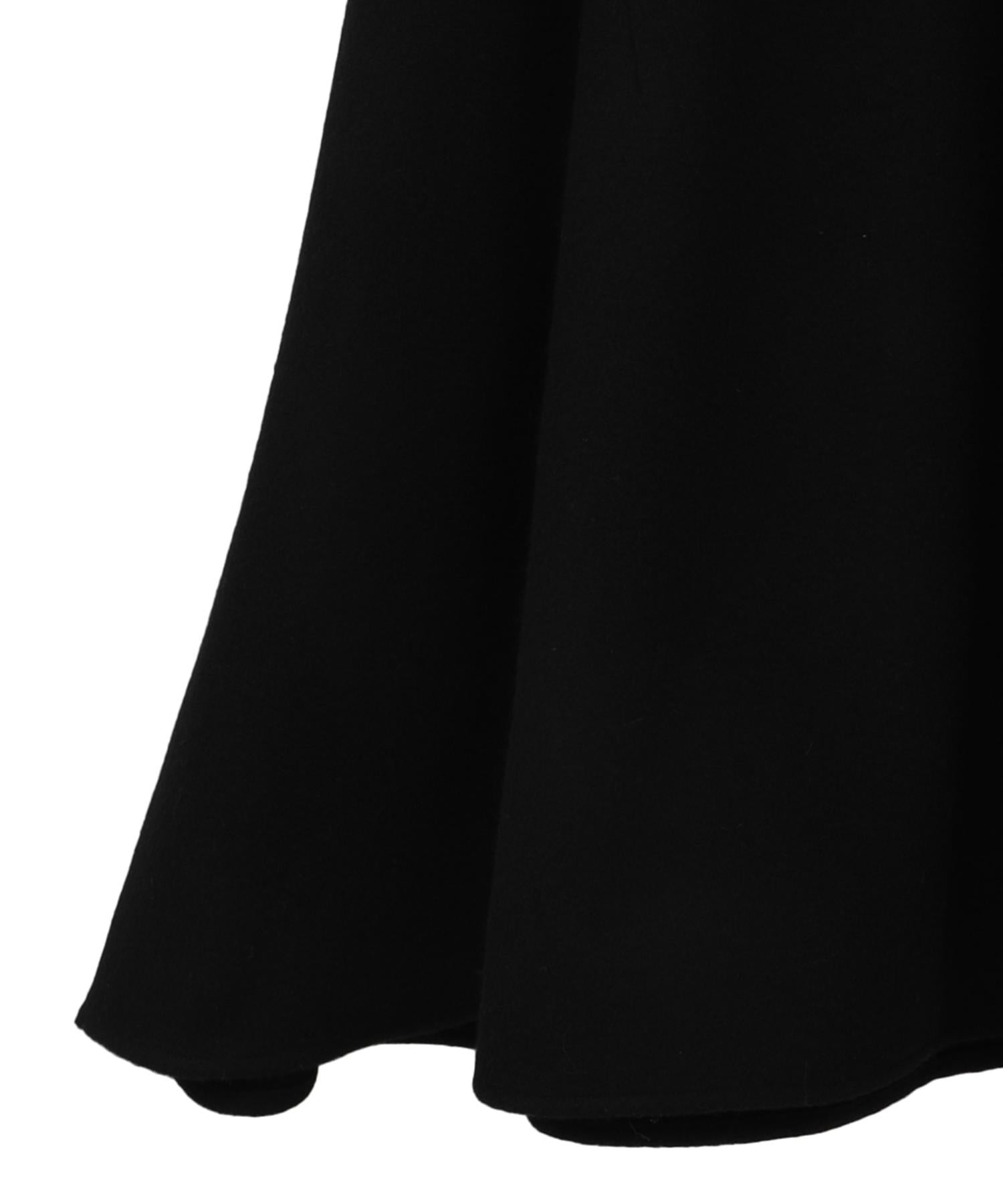 Wool Volume Flare Skirt