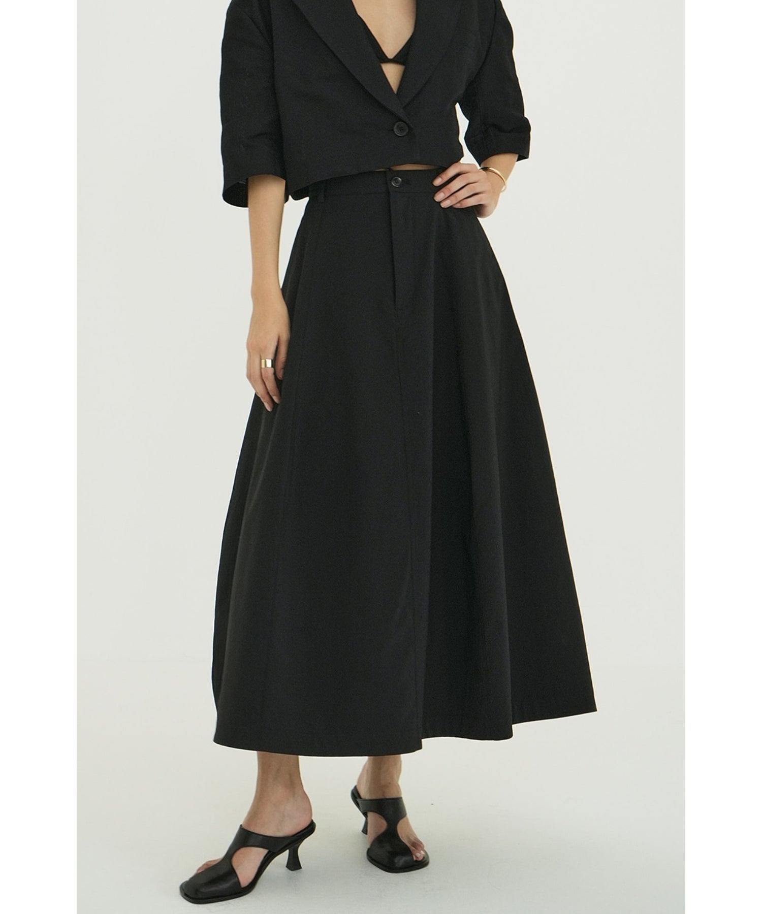 COCOON LINE VOLUME SKIRT - CLANE (クラネ) - bottom (ボトムス COCOON LINE VOLUME SKIRT - CLANE (クラネ) - bottom (ボトムス