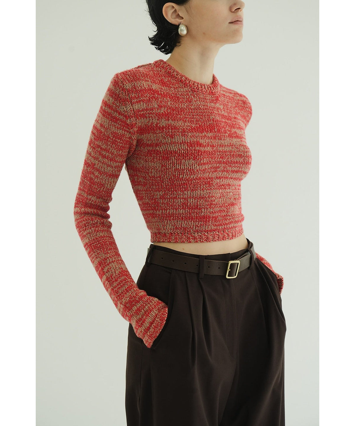 COTTON SHORT KNIT TOPS