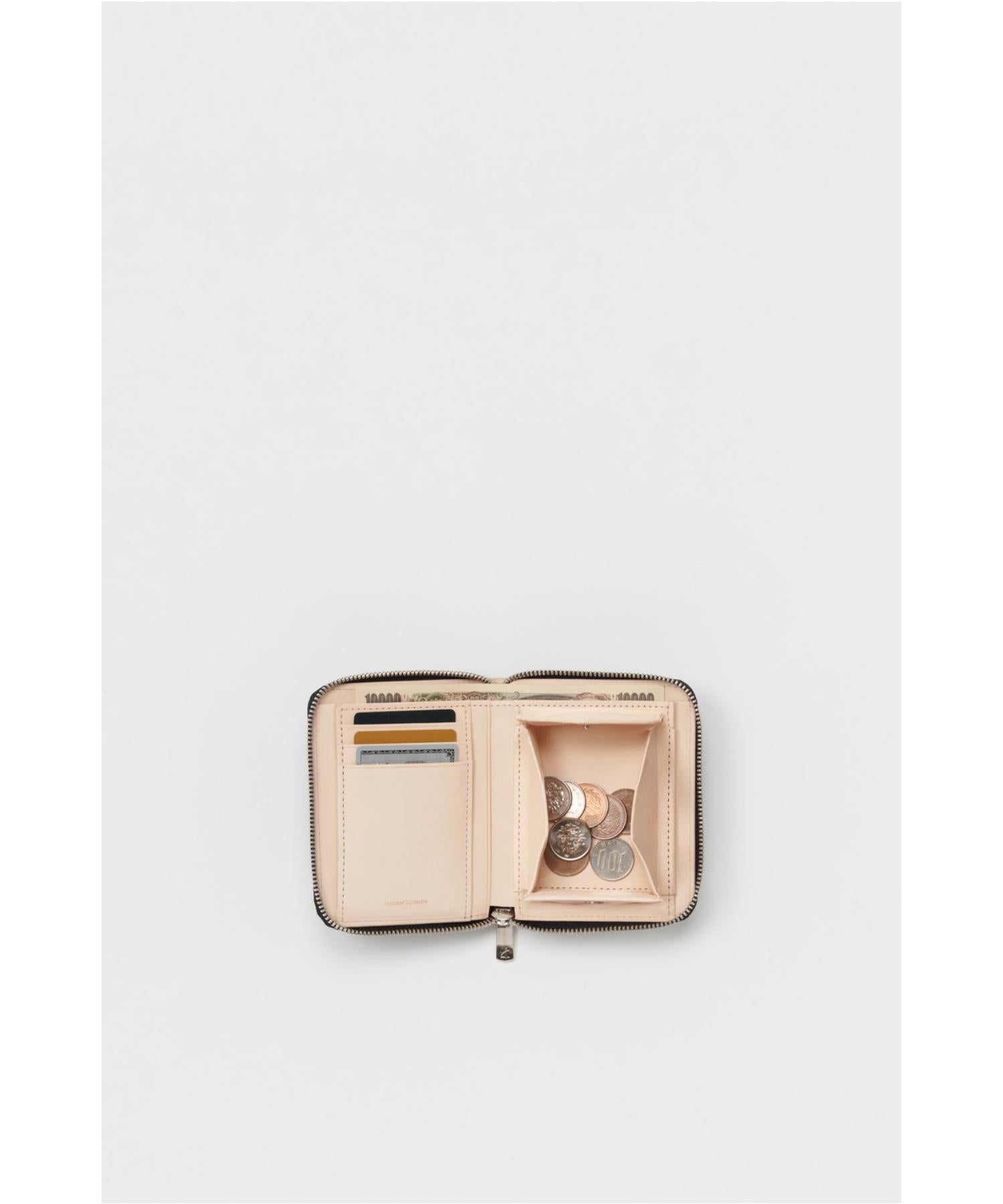 square zip purse