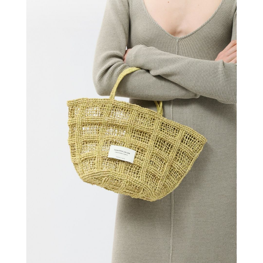 Abaca Knitting Tote Bag S