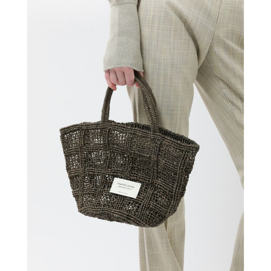 Abaca Knitting Tote Bag S