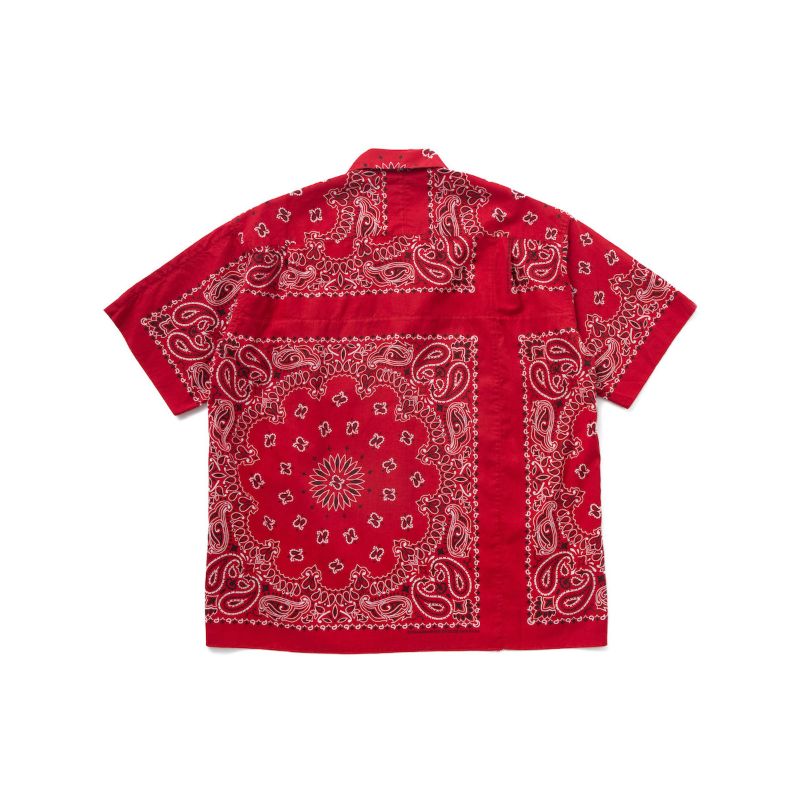 S/S PATCH WORKED BANDANA SHIRT "MONK"