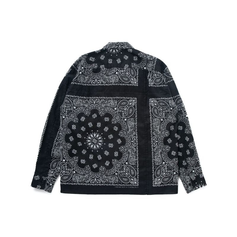 L/S PATCH WORKED BANDANA SHIRT "MONK"