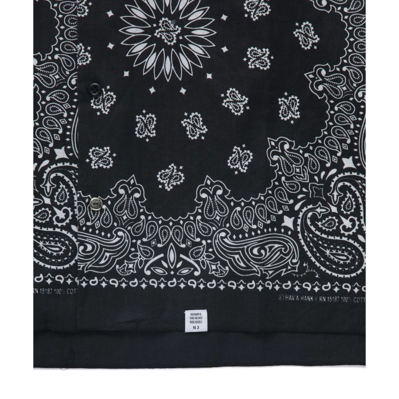 L/S PATCH WORKED BANDANA SHIRT "MONK"