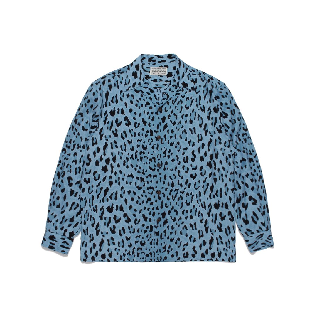 LEOPARD OPEN COLLAR SHIRT
