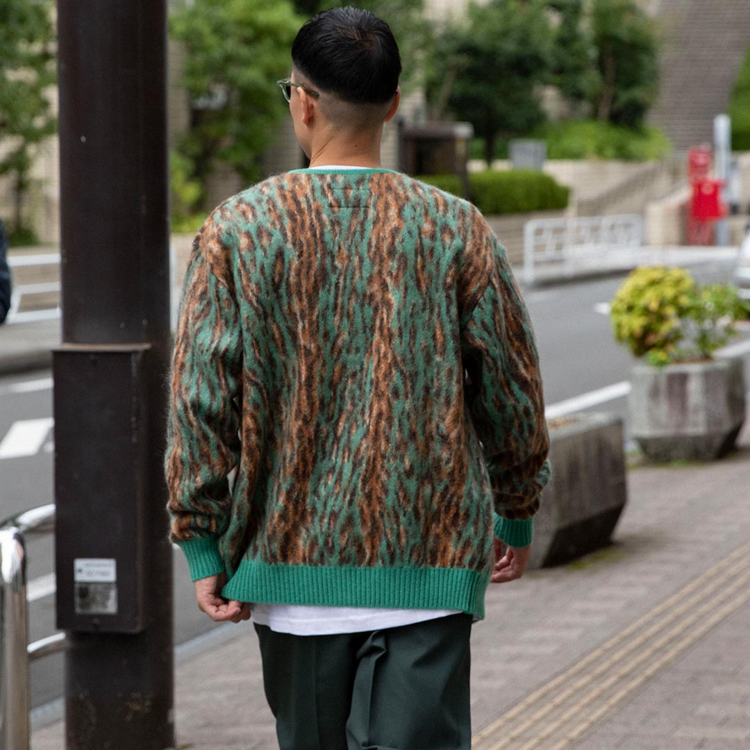 WACKO MARIA LEOPARD MOHAIR CARDIGAN ( TYPE-2 )